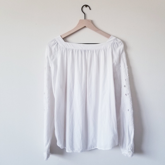 Loft White Peasant Top - Picture 5 of 5